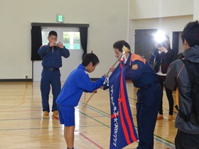 うずしお少年少女消防クラブ活動開始式