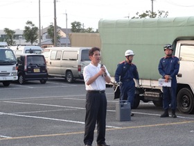 鳴門市納涼花火大会消防警備開始式