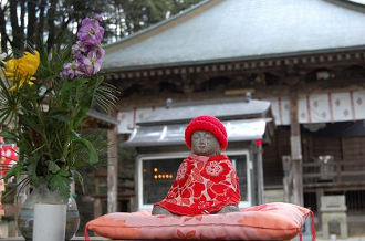 安産大師の前の地蔵