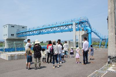 浄水場親子見学会