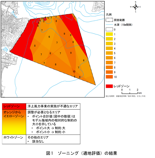 図1　ゾーニング（適地評価）の結果