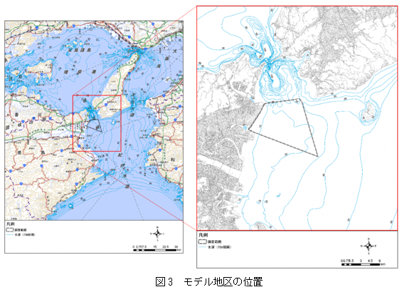 図3　モデル地区の位置