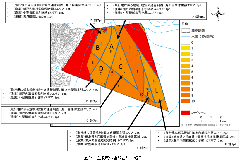 図13　全制約の重ね合わせ結果 