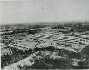 View of the Bando POW camp