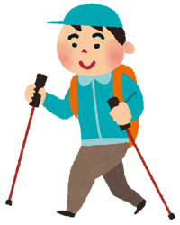 ウォーキングイラスト男性