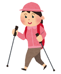 ウォーキングイラスト女性