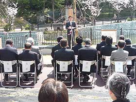 ドイツ村公園「菩提樹の森」開園式