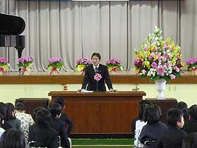 黄色い帽子贈呈式（鳴門西小学校）