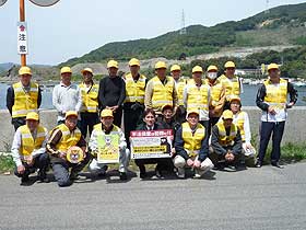 鳴門東地区不法投棄監視パトロール視察