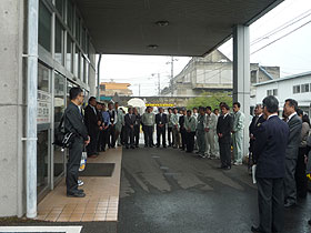 東日本大震災第7次被災地派遣職員への激励会