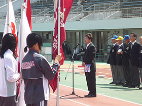第55回関西実業団対抗陸上競技選手権大会開会式