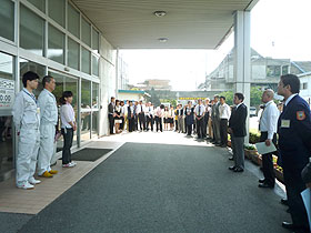 東日本大震災第10次被災地派遣職員への激励会