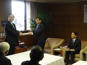 徳島県市長会　知事への要望活動