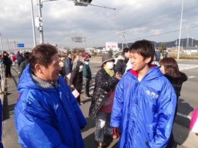 徳島駅伝1日目応援