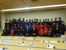 鳴門市サッカースクール卒業証書授与式