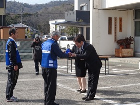 堀江ブルーパトロール隊出発式